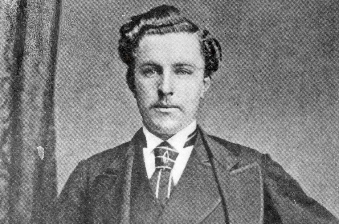 circa 1873: Scottish golfer 'Young' Tom Morris (1851 - 1875) wearing the British Open belt which he won four times. 'Young' Tom and his father 'Old' Tom became the only father and son to hold successive Open titles when 'Old' Tom became the oldest player to win a title, aged 46 years and 99 days, in 1867 and 'Young' Tom won in 1868 to become the youngest Open Champion. 'Young' Tom began his playing career at an early age winning an exhibition match at Perth aged only 13, and winning his first professional tournament three years later. (Photo by James Hardie/Hulton Archive/Getty Images)