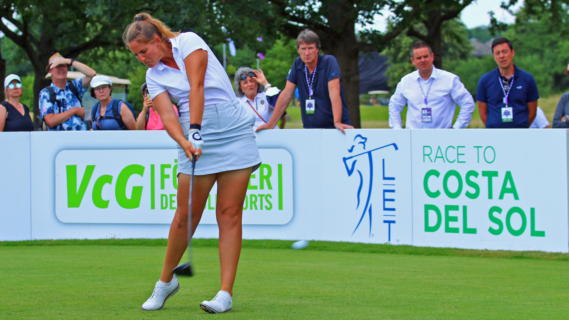 Leonie Harm mit Runden von 66, 71 und 69 beim Amundi German Masters. Eine starke Zwischenbilanz vor dem Finale in Seddin. (Foto: Stebl)