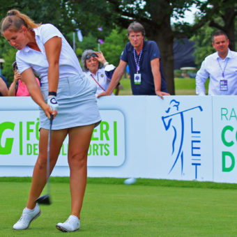 Leonie Harm mit Runden von 66, 71 und 69 beim Amundi German Masters. Eine starke Zwischenbilanz vor dem Finale in Seddin. (Foto: Stebl)