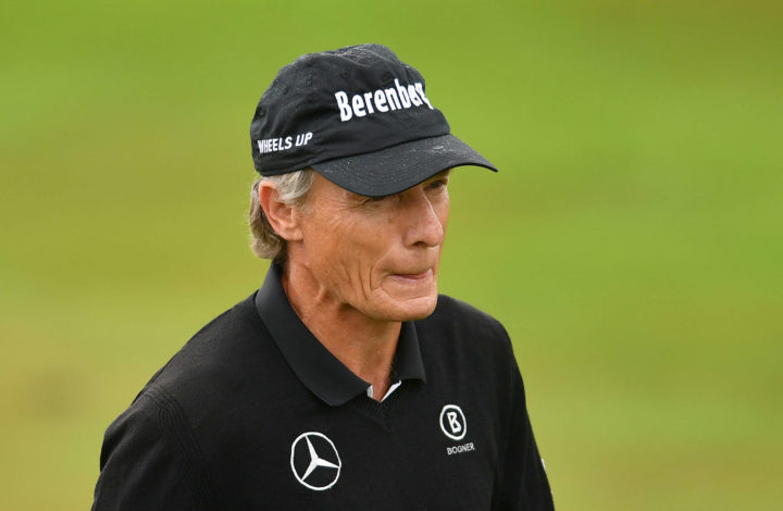 AUCHTERADER, SCOTLAND - JULY 24: Bernard Langer of Germany looks on during Day Four of The Senior Open Presented by Rolex at The King's Course at Gleneagles on July 24, 2022 in Auchterarder, United Kingdom.tour news (Photo by Mark Runnacles/Getty Images)