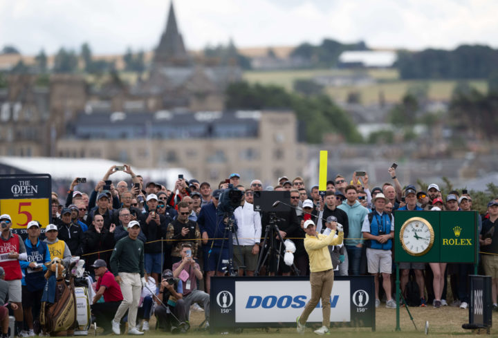 Rory McIlroy during first round 150th Open 2022 ,Old Course, St Andrews,Fife,Scotland.