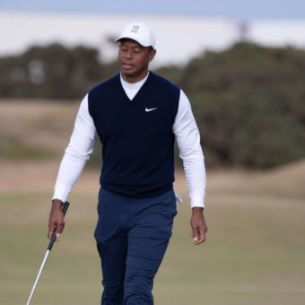 Tiger WOODS (USA) during first round 150th Open 2022 ,Old Course, St Andrews,Fife,Scotland.