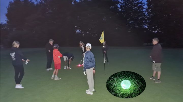 Ein tolles Programm bot das Jugendferiencamp im GCG – spät am Abend wurde sogar Night Golf gespielt.