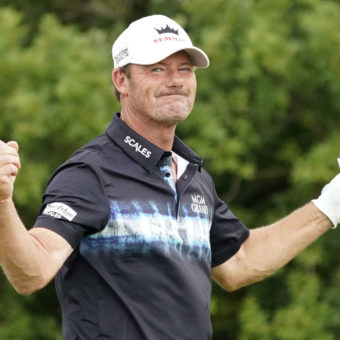 UTTOXETER, ENGLAND - JULY 31: Alexander Cejka of Germany in action during Day Three of The JCB Championship at JCB Golf & Country Club on July 31, 2022 in Uttoxeter, England. tour news (Photo by Phil Inglis/Getty Images)