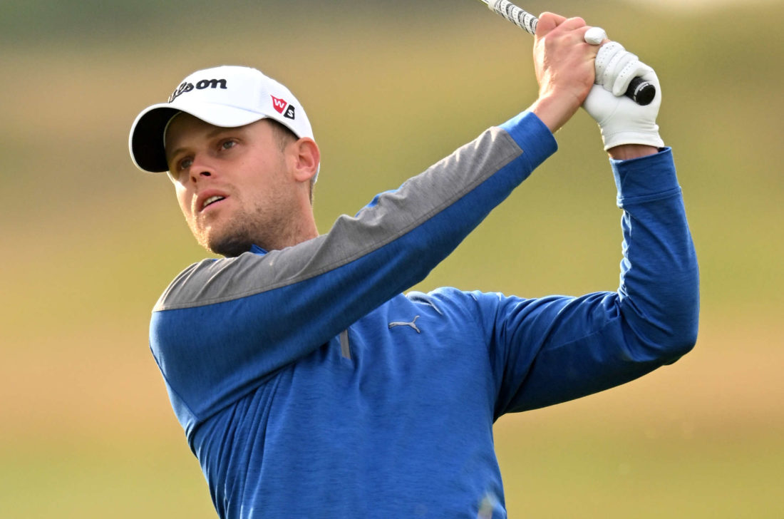 ST ANDREWS, SCOTLAND - JULY 28: Hurly Long of Germany takes their second shot on the 10th hole during Day One of the Hero Open at Fairmont St Andrews on July 28, 2022 in St Andrews, Scotland. tour news (Photo by Ross Kinnaird/Getty Images)