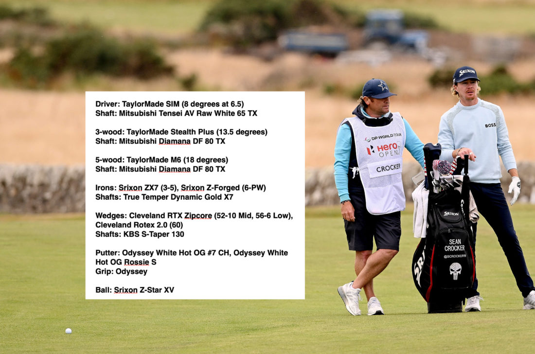 ST ANDREWS, SCOTLAND - JULY 31: Sean Crocker of United States plays his second shot on the 16th hole during Day Four of the Hero Open at Fairmont St Andrews on July 31, 2022 in St Andrews, Scotland. tour news(Photo by Ross Kinnaird/Getty Images)