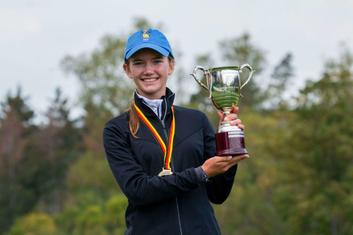 22-09-27 Lea Geiss (GC St. Leon-Rot) heißt die neue Deutsche Meisterin in der AK 14. Foto DGV Lettenbichler