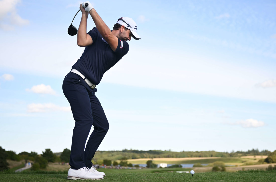 AALBORG, DENMARK - SEPTEMBER 04: Nicolai von Dellingshausen of Germany tees off the 14th hole during Day Four of the Made in HimmerLand at Himmerland Golf & Spa Resort on September 04, 2022 in Aalborg, Denmark. tour news (Photo by Stuart Franklin/Getty Images)