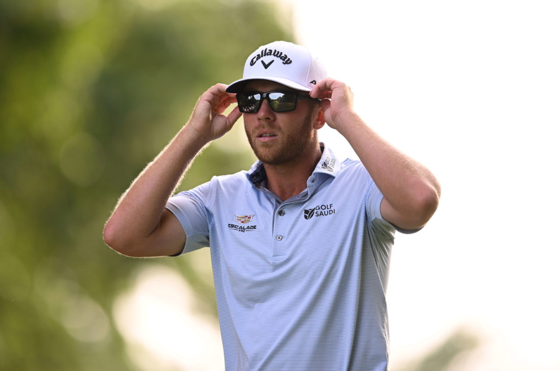 VIRGINIA WATER, ENGLAND tour news - SEPTEMBER 11: Talor Gooch of the United States walks off the tee tees off on the 17th hole during Round Three on Day Four of the BMW PGA Championship at Wentworth Golf Club on September 11, 2022 in Virginia Water, England. (Photo by Ross Kinnaird/Getty Images)