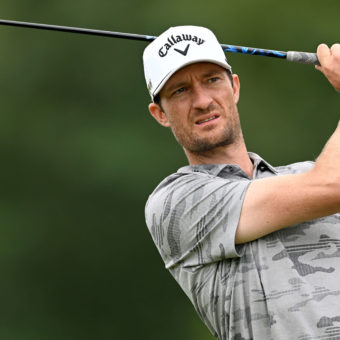 MUNICH, GERMANY - JUNE 24: Sebastian Heisele of Germany on the 11th tee during the second round of the BMW International Open at Golfclub Munchen Eichenried on June 24, 2022 in Munich, Germany. tour Ergebnisse (Photo by Stuart Franklin/Getty Images)