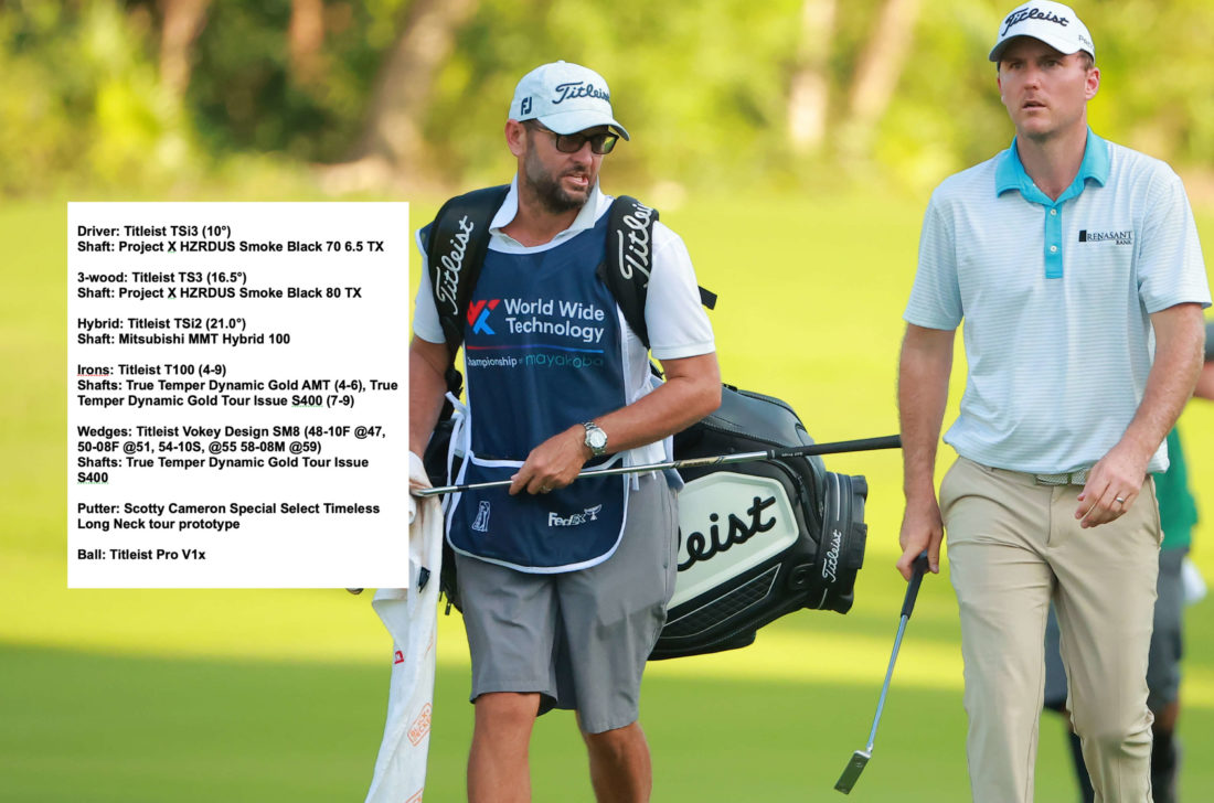 PLAYA DEL CARMEN, MEXICO - NOVEMBER 05: Russell Henley of United States walks onto the 18th green during the third round of the World Wide Technology Championship at Club de Golf El Camaleon at on November 05, 2022 in Playa del Carmen. tour news (Photo by Hector Vivas/Getty Images)