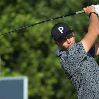 JOHANNESBURG, SOUTH AFRICA - DECEMBER 01: Matti Schmid of Germany tees off on the 12th hole during Day One of the Investec South African Open Championship at Blair Atholl Golf & Equestrian Estate on December 01, 2022 in Johannesburg, South Africa. tour news (Photo by Luke Walker/Getty Images)