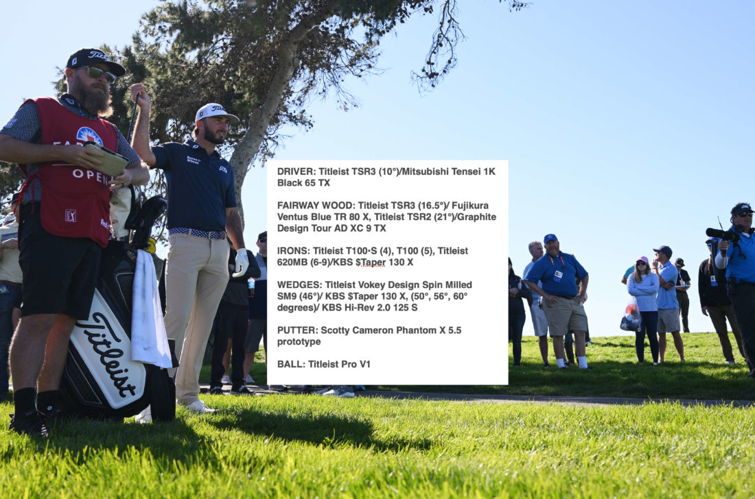LA JOLLA, CALIFORNIA - JANUARY 27: Max Homa of the United States prepares to play his shot on the fourth hole of the South Course during the third round of the Farmers Insurance Open at Torrey Pines Golf Course on January 27, 2023 in La Jolla, California. tour news (Photo by Orlando Ramirez/Getty Images)