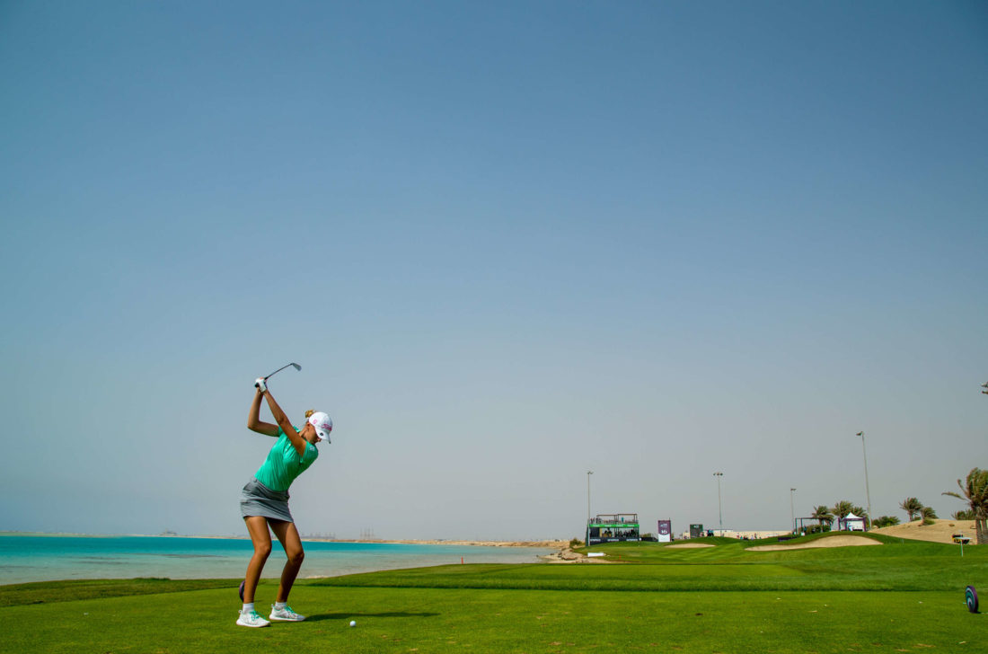 19/03/2022. Ladies European Tour 2022. Aramco Saudi Ladies International Presented By Public Investment Fund, Royal Greens Golf and Country Club, King Abdullah Economic City, Jeddah, Saudi Arabia. March 17-20 2022. Chiara Noja of Germany during the third round. Credit: Tristan Jones/LETctour news