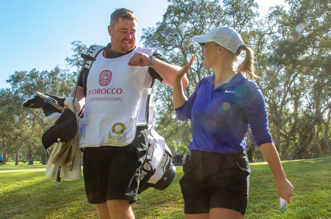 February. Maja Stark of Sweden walks off the 18th green after her win.tour news Credit: Tristan Jones/ LET