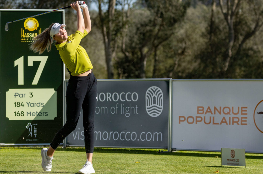 11/02/2023. Ladies European Tour 2023. Lalla Meryem Cup, Royal Golf Dar Es Salam (Blue Course), Rabat, Morocco. 9-11 February. Olivia Cowan of Germany during the final round. tour news Credit: Tristan Jones/ LET