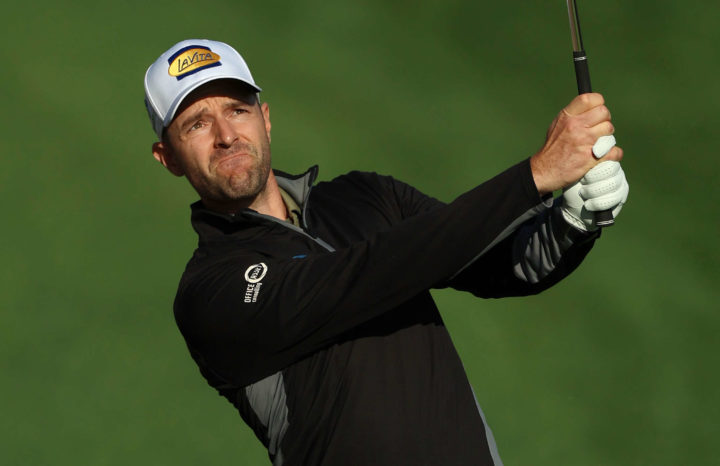 DUBAI, UNITED ARAB EMIRATES - JANUARY 29: Marcel Schneider of Germany chips onto the 3rd green during the Third Round on Day Four of the Hero Dubai Desert Classic at Emirates Golf Club on January 29, 2023 in Dubai, United Arab Emirates. tour news (Photo by Luke Walker/Getty Images)