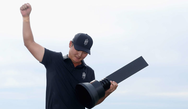 TUCSON, ARIZONA - MARCH 19: Overall individual winner, Danny Lee of Iron Heads GC celebrates with the trophy during Day Three of the LIV Golf Invitational - Tucson at The Gallery Golf Club on March 19, 2023 in Tucson, Arizona. (Photo by Christian Petersen/Getty Images) tour news