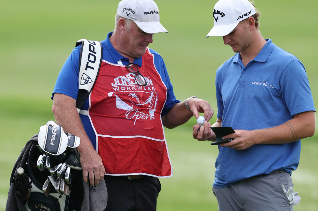 JOHANNESBURG, SOUTH AFRICA - MARCH 25: Nick Bachem tour news of Germany plays his second shot on the 8th hole during the third round of the Jonsson Workwear Open at The Club at Steyn City on March 25, 2023 in South Africa. (Photo by Warren Little/Getty Images) tour news