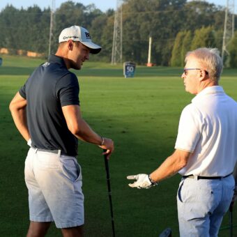 LIV-Mitglied Martin Kaymer und DP-World-Tour-CEO Keith Pelley