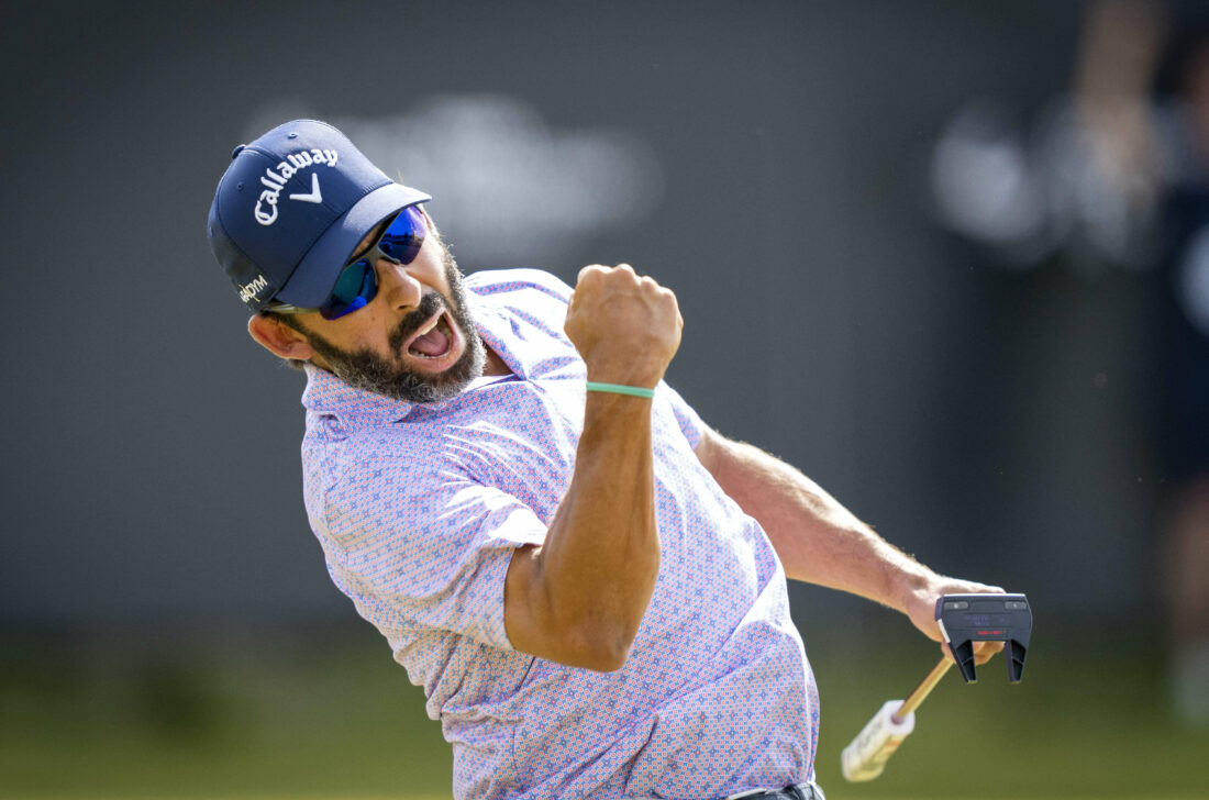 Spain's Pablo Larrazabal reacts after winning the Dutch Open golf tournament, in Cromvoirt on May 28, 2023. (Photo by Sander Koning / ANP / AFP) / Netherlands OUT (Photo by SANDER KONING/ANP/AFP via Getty Images) tour news