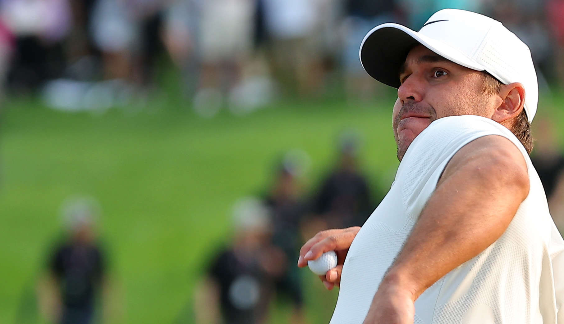 ROCHESTER, NEW YORK - MAY 21: Brooks Koepka of the United States throws his ball into the stands after winning on the 18th green during the final round of the 2023 PGA Championship at Oak Hill Country Club on May 21, 2023 in Rochester, New York. (Photo by Kevin C. Cox/Getty Images) tour news