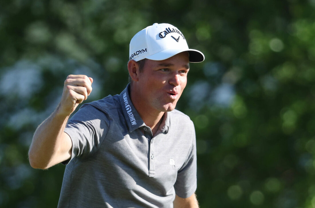 STOCKHOLM, SWEDEN - JUNE 11: Dale Whitnell of England celebrates on the eighteenth green during Day Four of the Volvo Car Scandinavian Mixed at Ullna Golf & Country Club on June 11, 2023 in Sweden. (Photo by Matthew Lewis/Getty Images) tour news