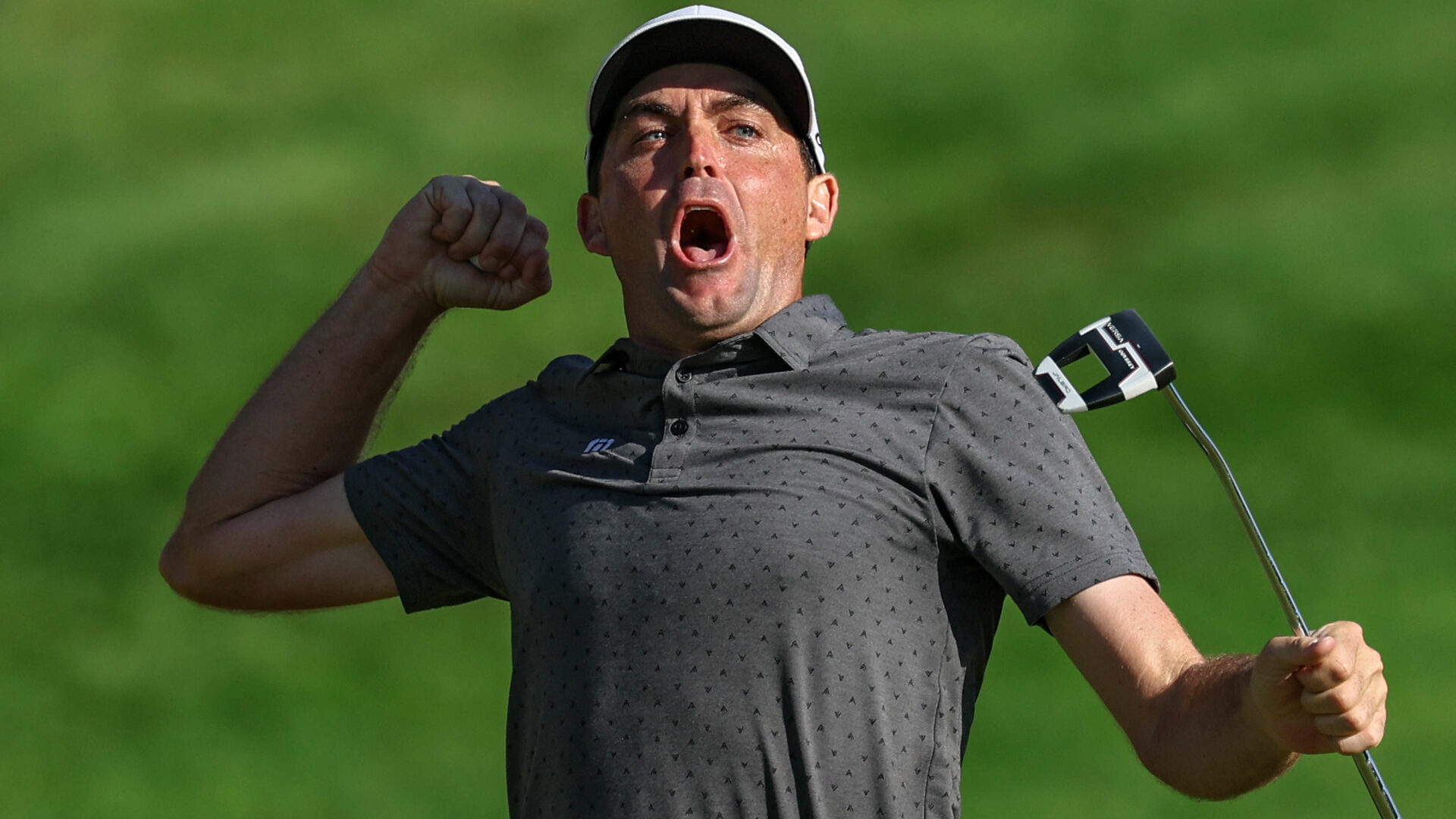CROMWELL, CONNECTICUT - JUNE 25: Keegan Bradley of the United States celebrates after winning on the 18th green during the final round of the Travelers Championship at TPC River Highlands on June 25, 2023 in Cromwell, Connecticut. (Photo by Patrick Smith/Getty Images) tour news