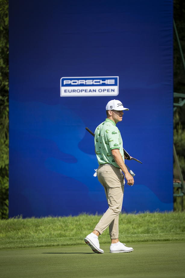 Yannik Paul während der ProAm der Porsche European Open 2023. (Foto: Stefan von Stengel)