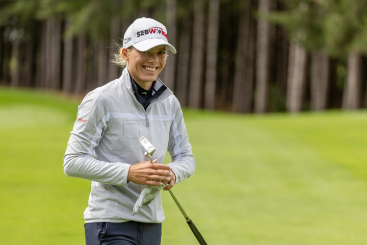 16/07/2023. Ladies European Tour 2023. tour news Aramco Team Series Presented by Public Investment Fund - London,Centurion Club, England . 14-16th July Sophie Witt of Germany during the final round. Credit: Tristan Jones / LET tour news