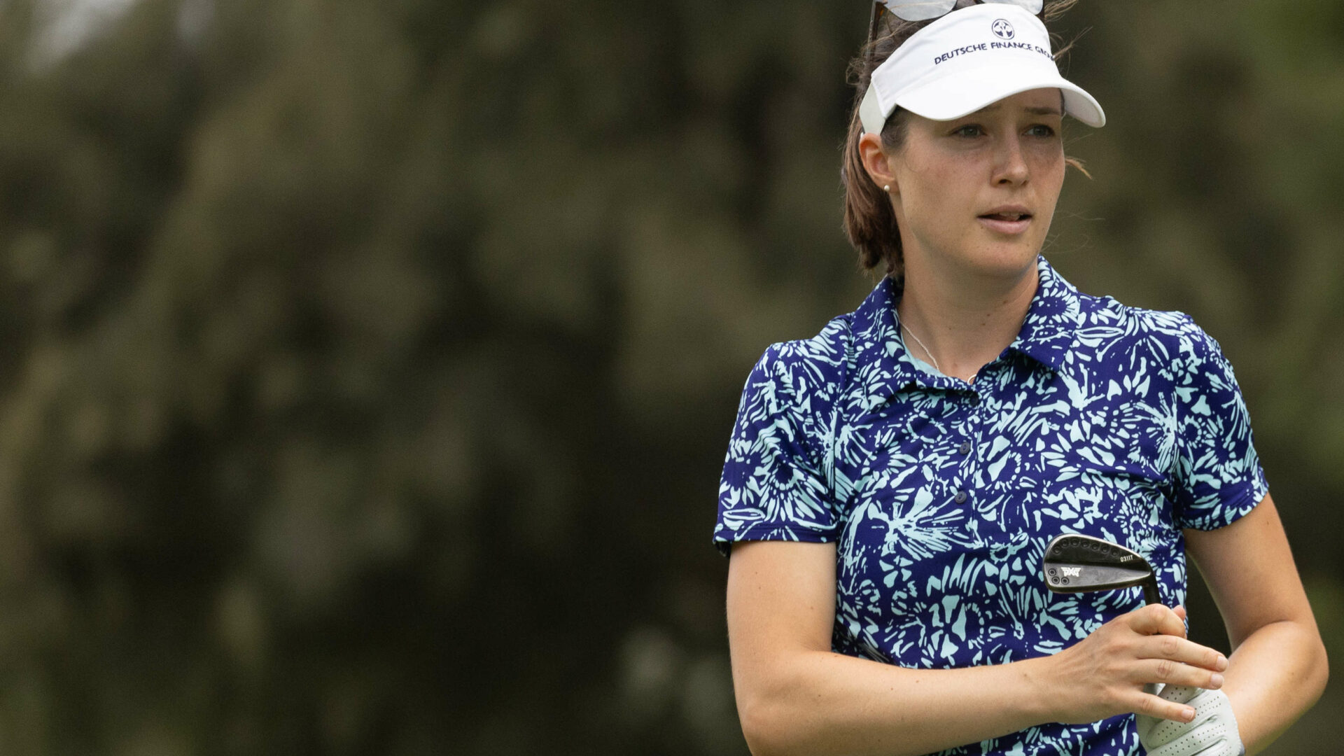 22/07/2023. tour news Ladies European Tour 2023. La Sella Open . La Sella Golf, Denia. Spain, 20 -23 July Laura Fuenfstueck of Germany during the second round. Credit: Tristan Jones / LET tour news