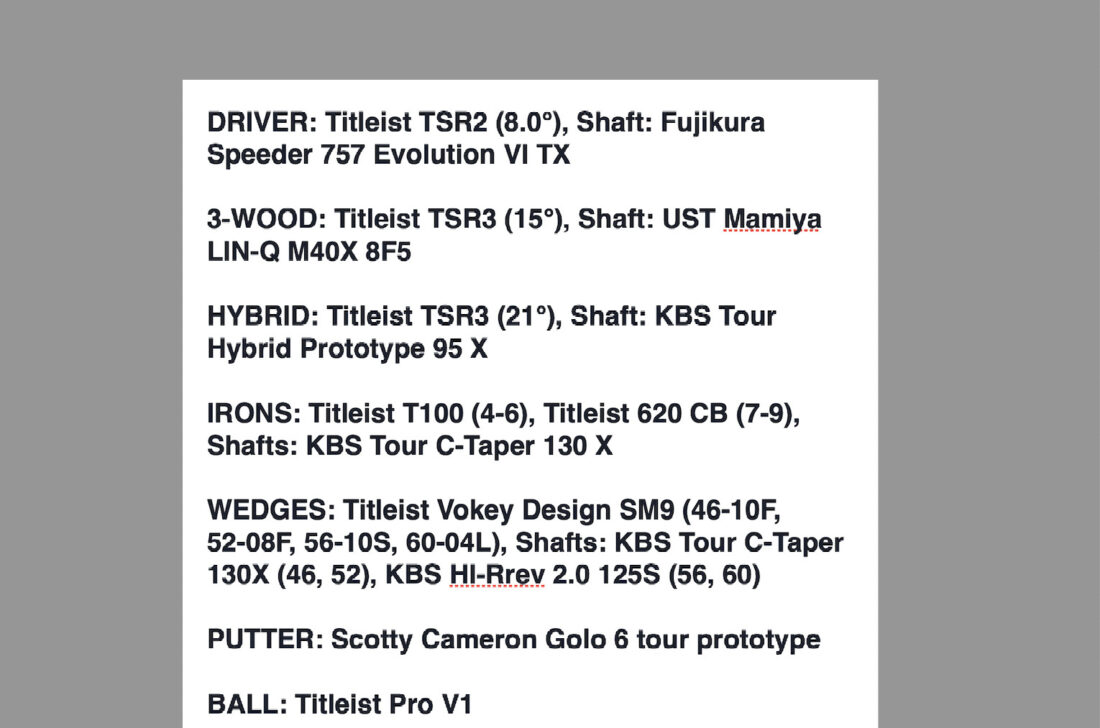 WITB: Lee Hodges 3m open 2023