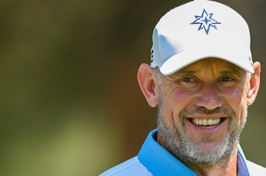 tour CADIZ, SPAIN - JUNE 30: Lee Westwood of Majesticks GC reacts after plays his tee shot on the 7th hole during day one of LIV Golf - AndalucÌa at Real Club Valderrama on June 30, 2023 in Cadiz, Spain. (Photo by Octavio Passos/Getty Images)