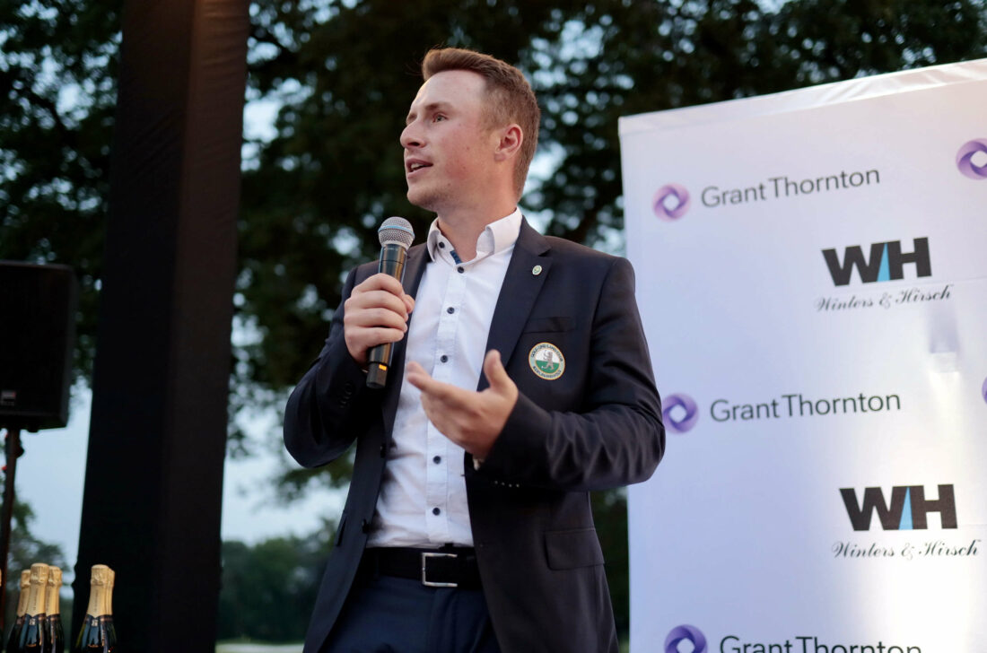 Die 8. Winters & Hirsch Golf Open mit dem Premiumsponsor, Grant Thornton, sowie den Golf Profi Alexandra Försterling, Chiara Noja, Andrew Sullivan, Bernd Wiesberger sowie der SKY Sport Golfexpertin Inci Mehmet, am Montag dem 19. Juni 2023 auf dem 18 Loch Platz im Golfclub Berlin-Wannsee sowie anschließender festlicher Abendveranstaltung auf der Terrasse des Clubhauses mit Siegerehrung und der Charity Versteigerung mit Ex-Wimbledon-Sieger Michael Stich zugunsten seiner gleichnamigen Michael Stich Stiftung für HIV-positive Kinder.