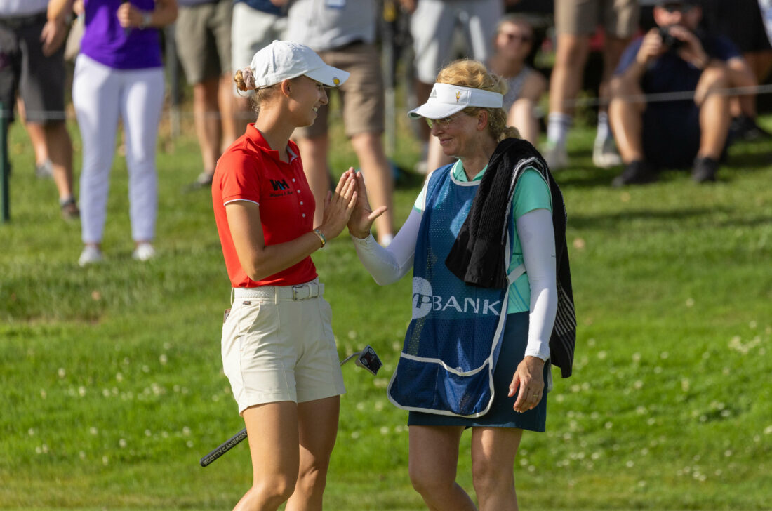 17/09/2023. Ladies European Tour. VP Bank Swiss Ladies Open, Golfpark Holzhusern, Ennetsee, Switzerland, 15-17 September. Alexandra Fosterling of Germany during the final round. Credit: Tristan Jones / LET tour news