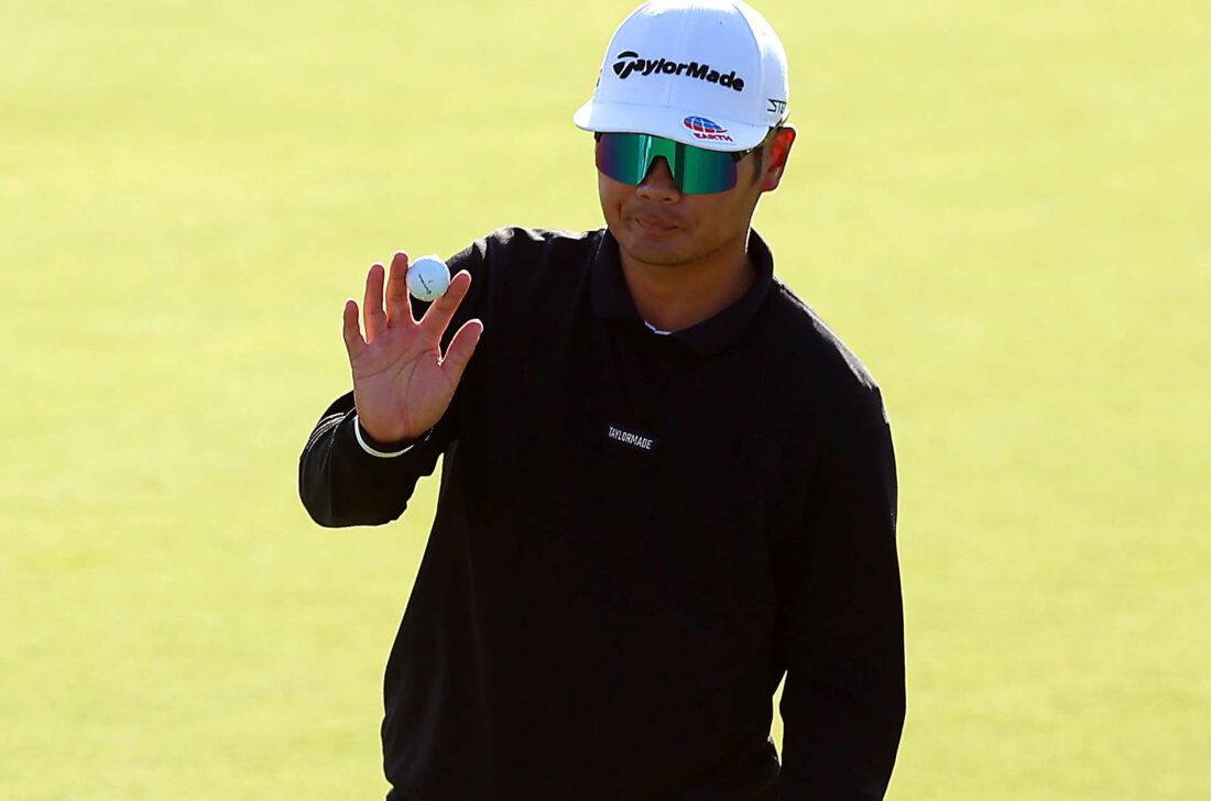 PARIS, FRANCE - SEPTEMBER 24: Ryo Hisatsune of Japan reacts as he finishes his round on the 18th green during Day Four of the Cazoo Open de France at Le Golf National on September 24, 2023 in Paris, France. (Photo by Luke Walker/Getty Images) tour news