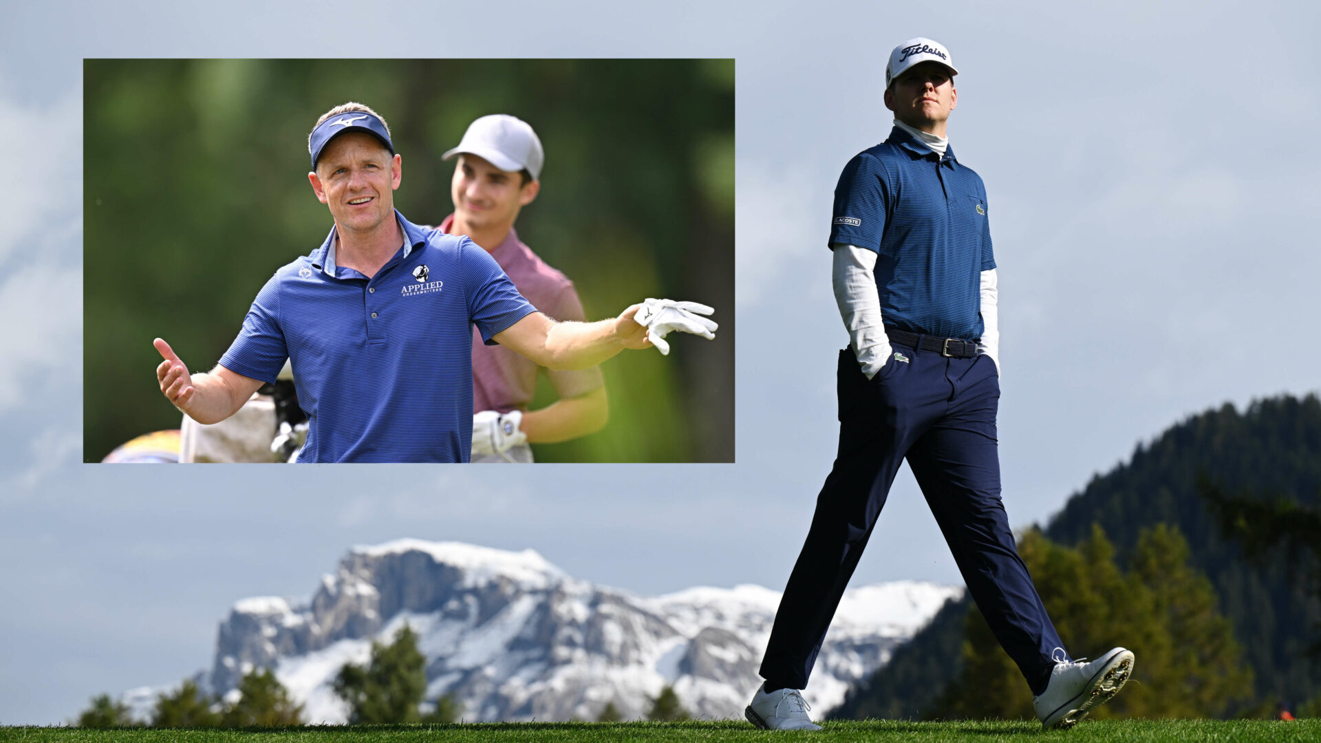 CRANS-MONTANA, SWITZERLAND - AUGUST 31: Yannik Paul of Germany walks on the 12th hole during Day One of the Omega European Masters at Crans-sur-Sierre Golf Club on August 31, 2023 in Crans-Montana, Switzerland. (Photo by Stuart Franklin/Getty Images)