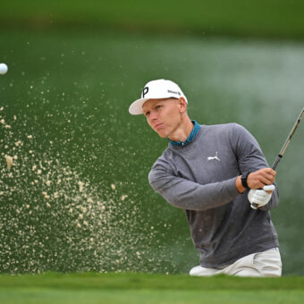 Ganz nah dran: Matti Schmid ging bei der Estrella Damm N.A. Andalucía Masters im Real Club de Golf Sotogrande als geteilter Führender ins Finae. Letztlich wurde es mit einem Schlag Abstand ein beachtlicher zweiter Platz. (Foto: Stuart Franklin/Getty Images)