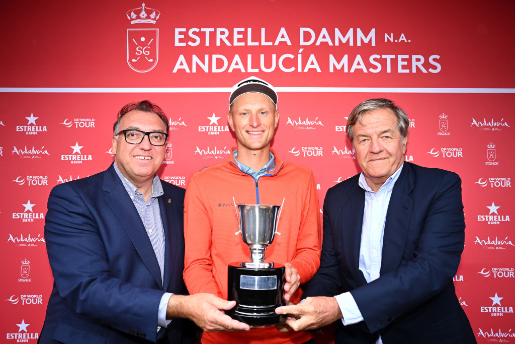 Beim Estrella Damm N.A. Andalucía Masters 2023, im Real Club de Golf Sotogrande, holte der Pole Adrian Meronk seinen vierten Sieg auf der DP World Tour. (Foto: Stuart Franklin/Getty Images)