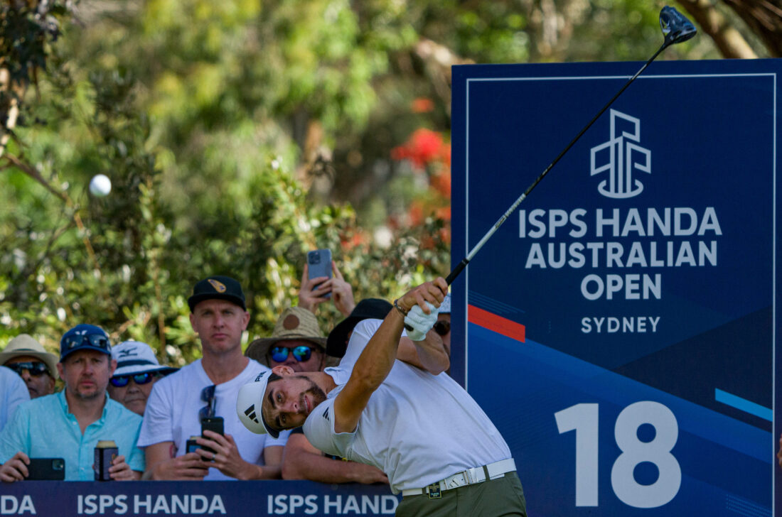 SYDNEY, AUSTRALIA - DECEMBER 03: Joaquin Niemann of Chile plays tee shot on the 18th hole during the ISPS HANDA Australian Open at The Australian Golf Course on December 03, 2023 in Sydney, Australia. (Photo by Andy Cheung/Getty Images) tour news