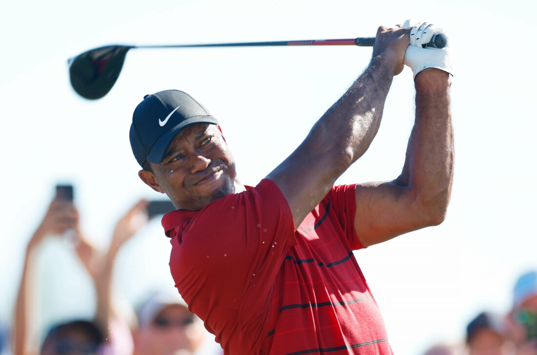 NASSAU, BAHAMAS - DECEMBER 03: Tiger Woods of the United States plays his shot from the 15th tee during the final round of the Hero World Challenge at Albany Golf Course on December 03, 2023 in Nassau, Bahamas. (Photo by Mike Ehrmann/Getty Images) tour news