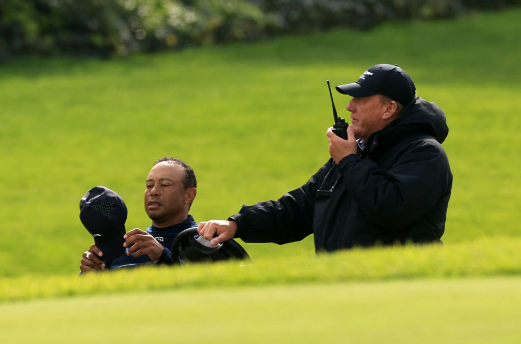 Aufgabe in Runde zwei: Tiger Woods