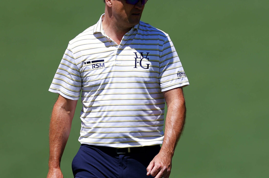 AUGUSTA, GEORGIA - APRIL 12: Zach Johnson of the United States walks on the second green during the second round of the 2024 Masters Tournament at Augusta National Golf Club on April 12, 2024 in Augusta, Georgia. (Photo by Maddie Meyer/Getty Images)