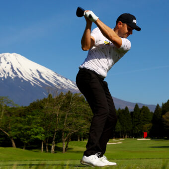 GOTEMBA, JAPAN - APRIL 26: Marcel Schneider of Germany plays his shot from the fifth tee during day two of the ISPS Handa - Championship at Taiheiyo Club Gotemba Course on April 26, 2024 in Gotemba, Shizuoka, Japan. (Photo by Yong Teck Lim/Getty Images)