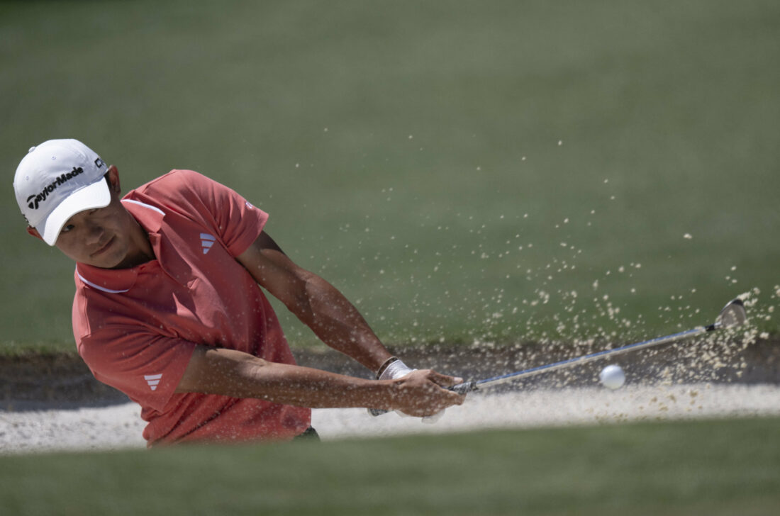 Collin MORIKAWA (USA) during third round US Masters 2024, Augusta National Golf Club,Augusta,Georgia, USA.