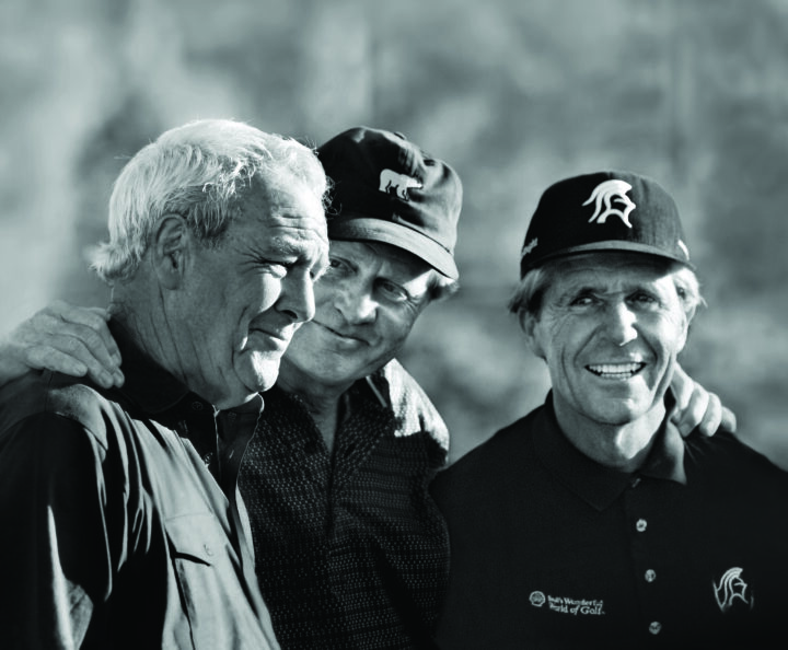 THE BIG THREE, ROLEX TESTIMONEES ARNOLD PALMER, JACK NICKLAUS AND GARY PLAYER