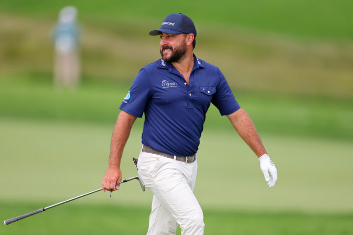 OAKMONT, PENNSYLVANIA - JUNE 10: Stephan Jaeger of Germany walks to the third green during a practice round prior to the 125th U.S. OPEN at Oakmont Country Club on June 10, 2025 in Oakmont, Pennsylvania. (Photo by Gregory Shamus/Getty Images)