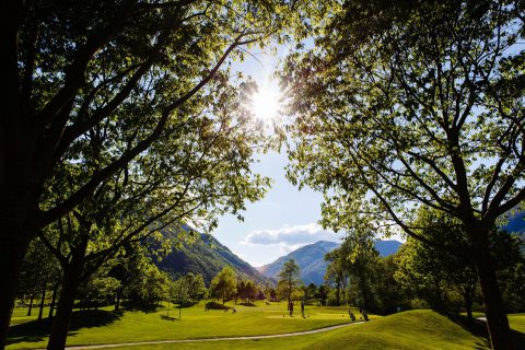 Hier im Golf Gerre Losone erwartet Sie eine Anlage in einer atemberaubenden Natur ©Lars Berg