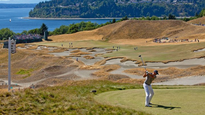 Henrik Stenson bei der US Open 2015 in Chambers Bay