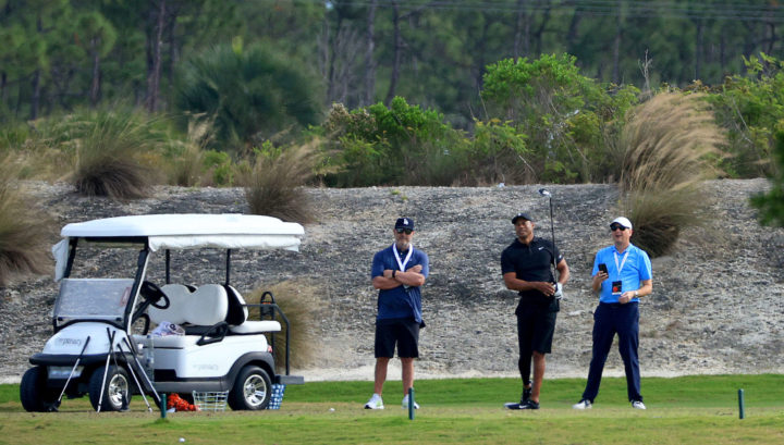 tiger woods-hero world challenge-2021-bahamas. training